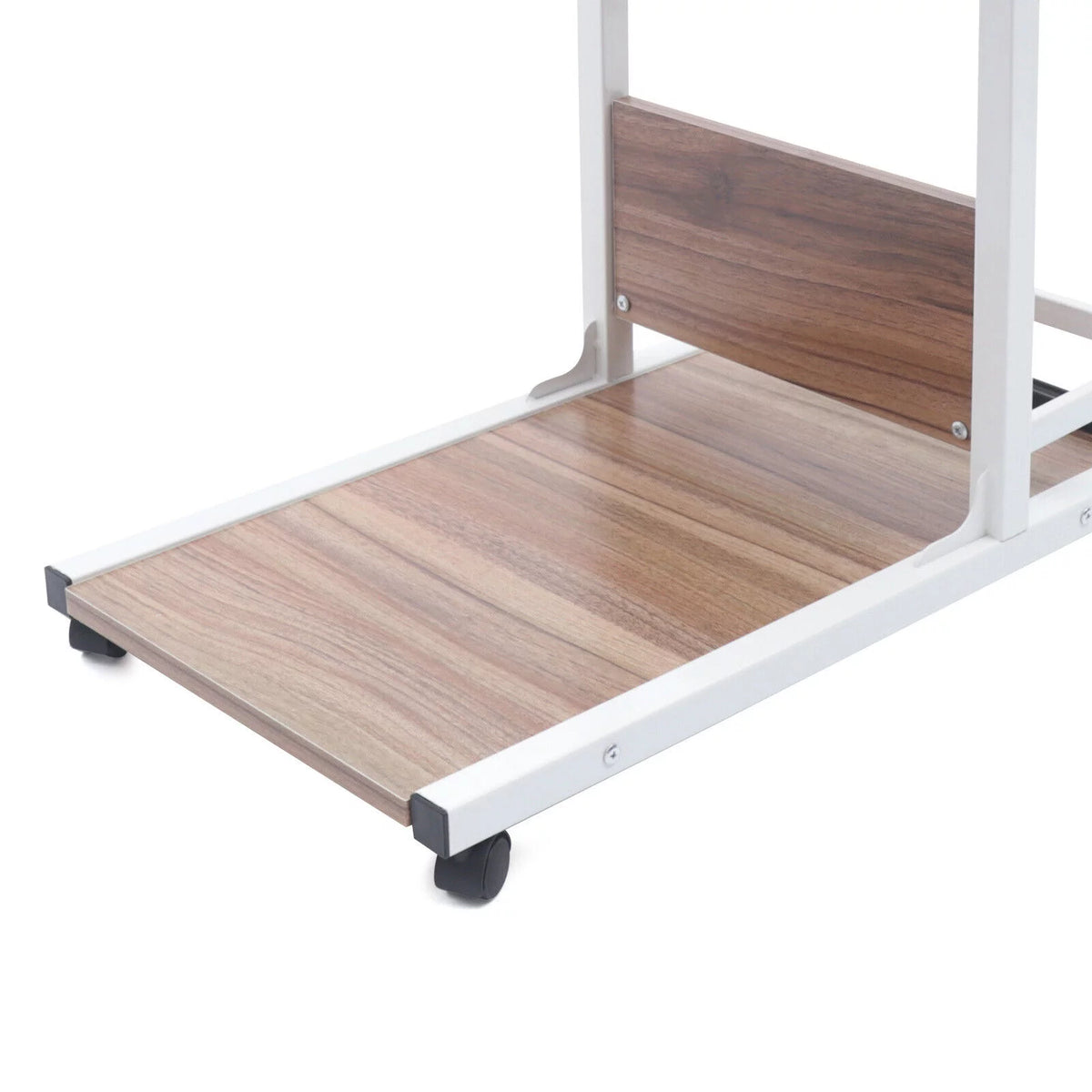 C Shaped End Table with Wheels L914344