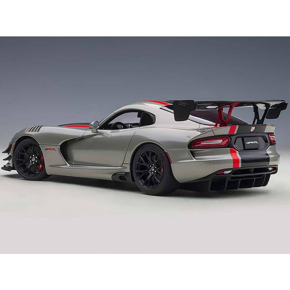 Metallic Silver Black Stripe Diecast Car G98272