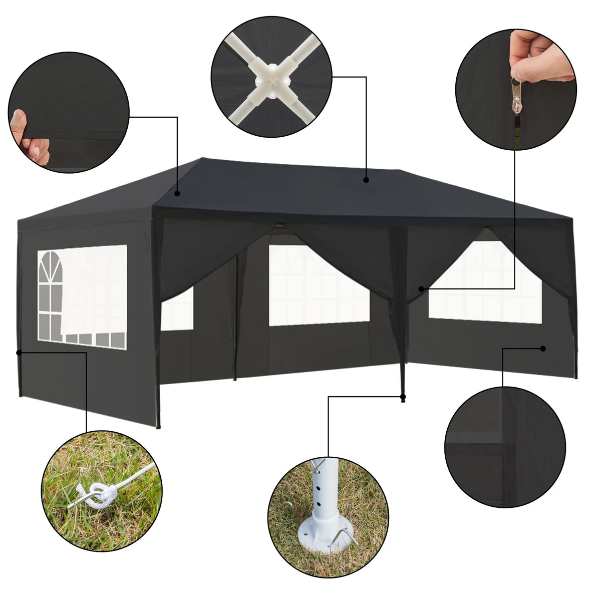 10'x30' 8 Sides Canopy Tent U175