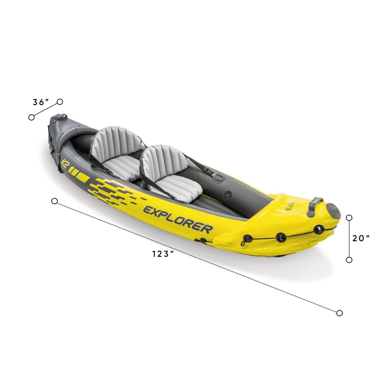 Inflatable Kayak with Oars and Hand Pump A4178