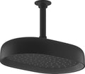 Matte Black Rainhead Showerhead F368