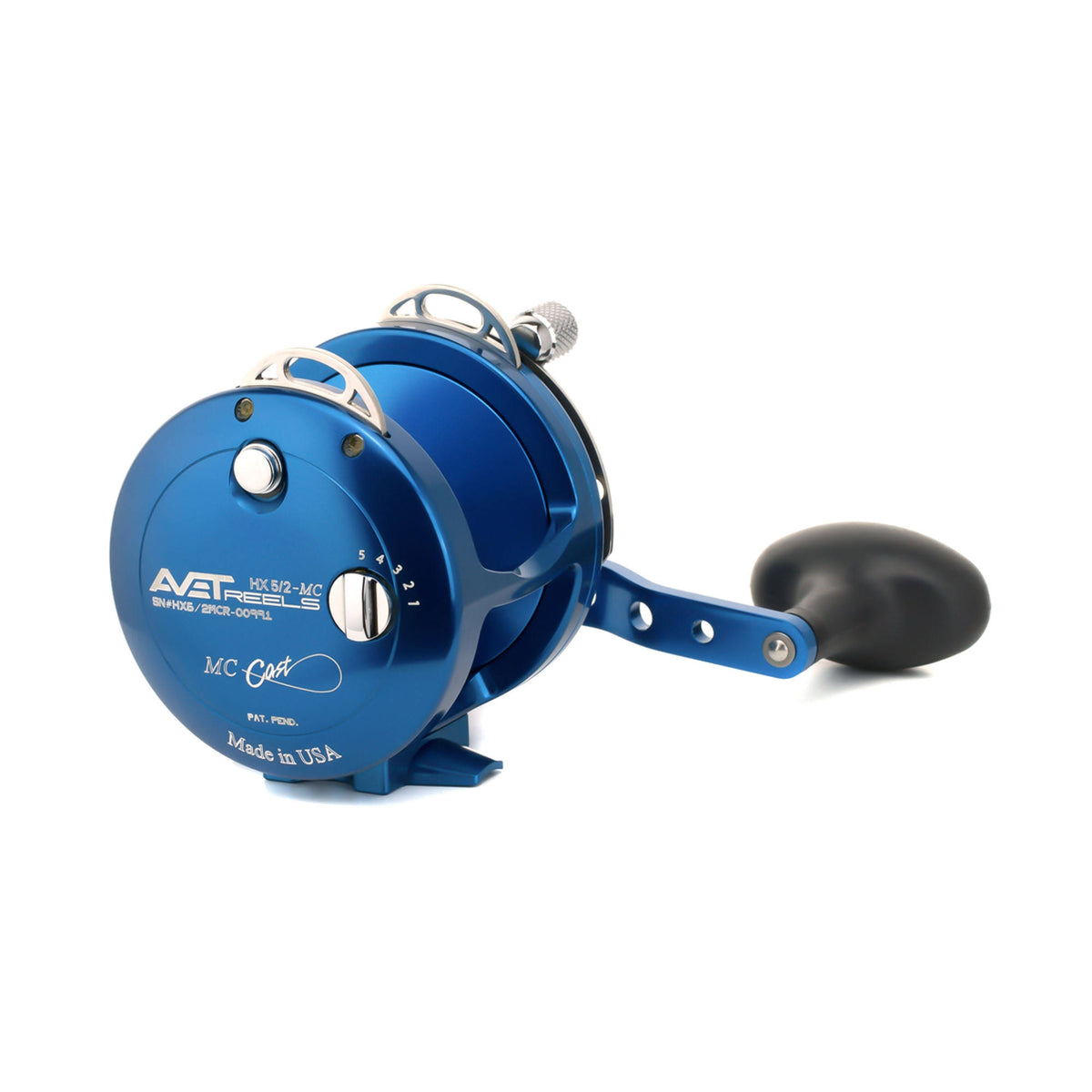 Blue Two-Speed Lever Drag Casting Reels H357