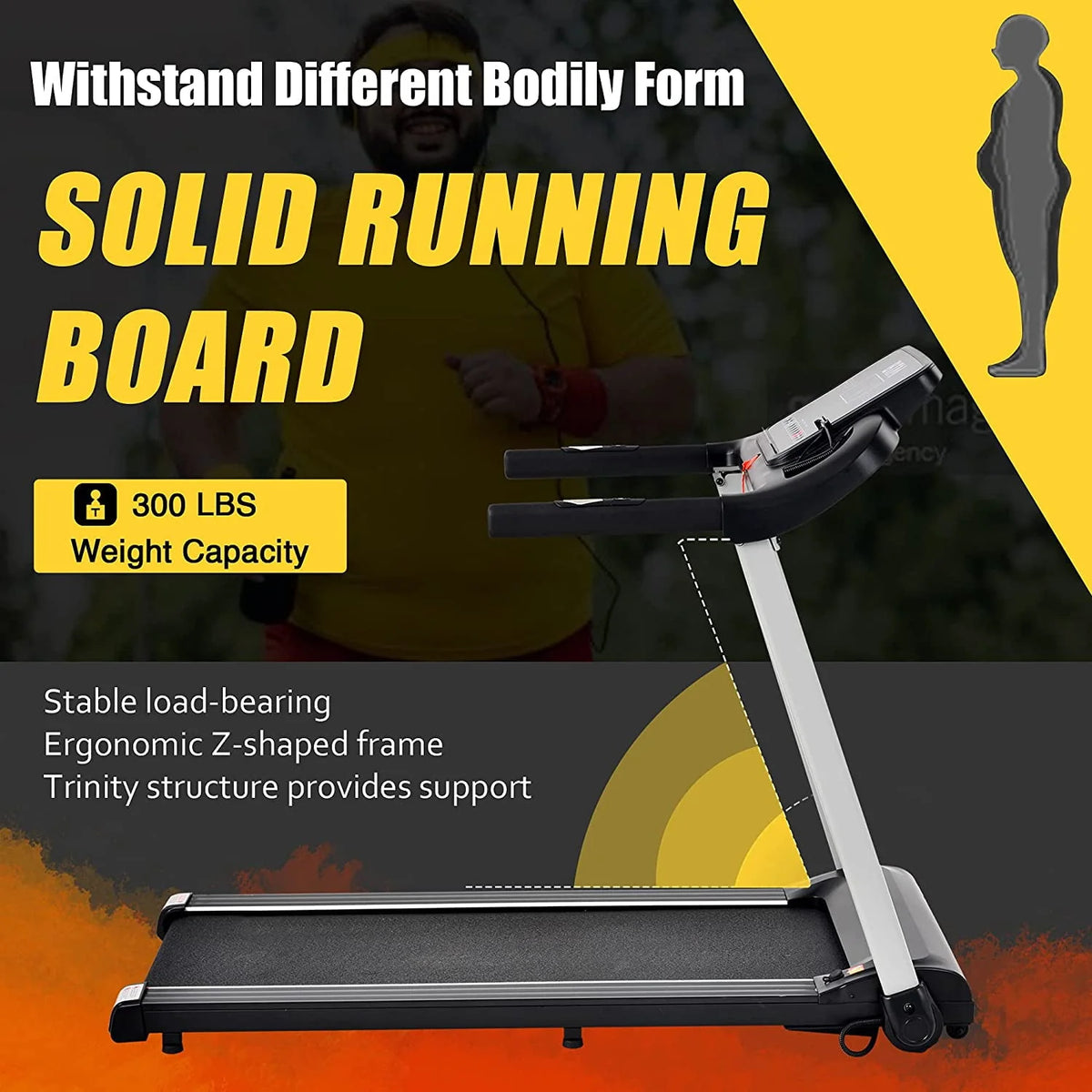 2.5HP Electric Treadmill with Speakers C55930