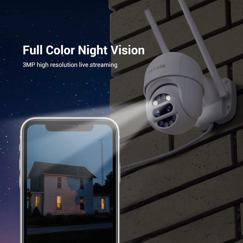3MP Dual-Lens Outdoor Security Camera with Motion Tracking S927