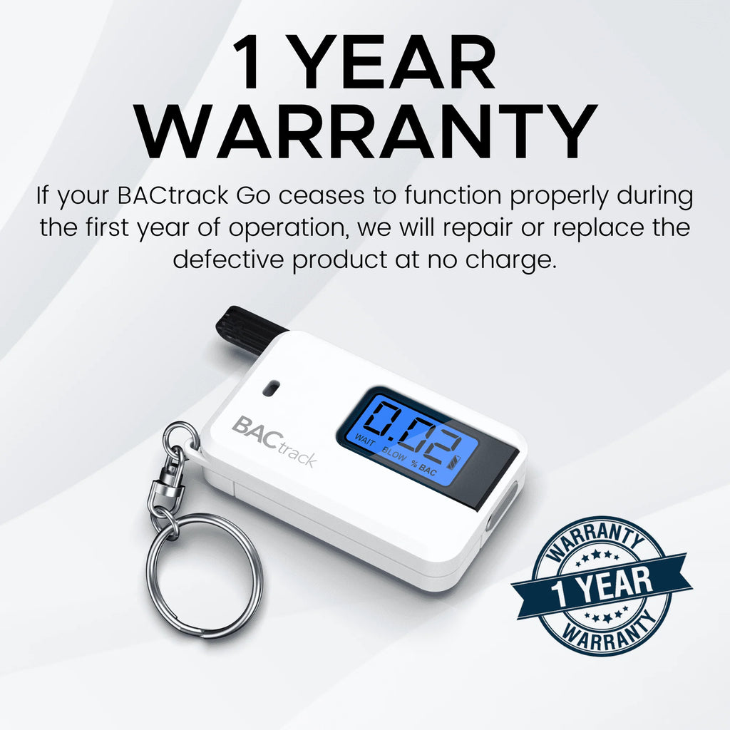 White Keychain Breathalyzer P152