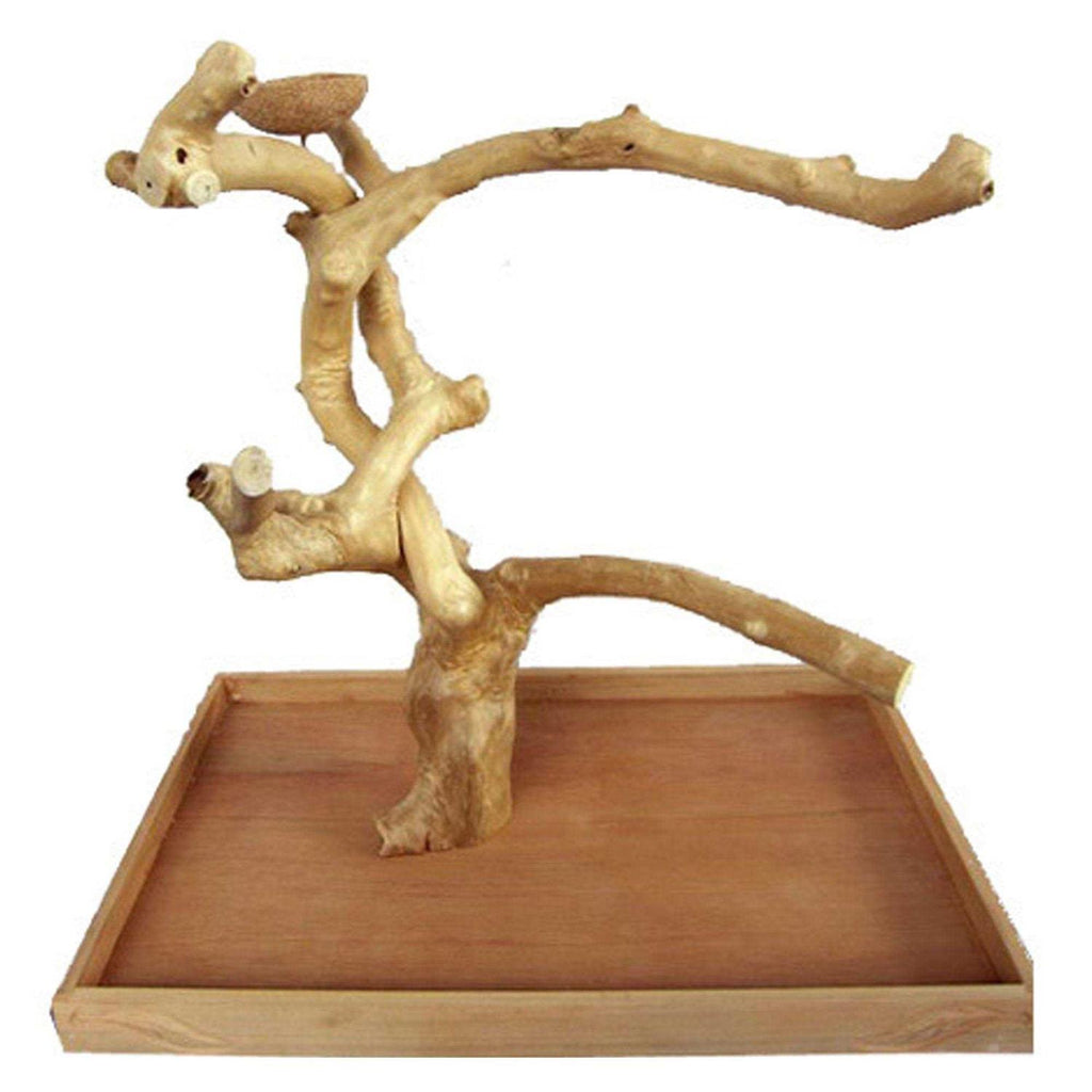 Medium Java Wood Table Top Play Stand G563