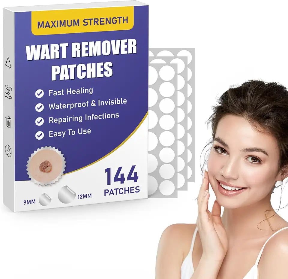 Maximum Strength Hydrocolloid Wart Remover Patches, 144pcs U64185