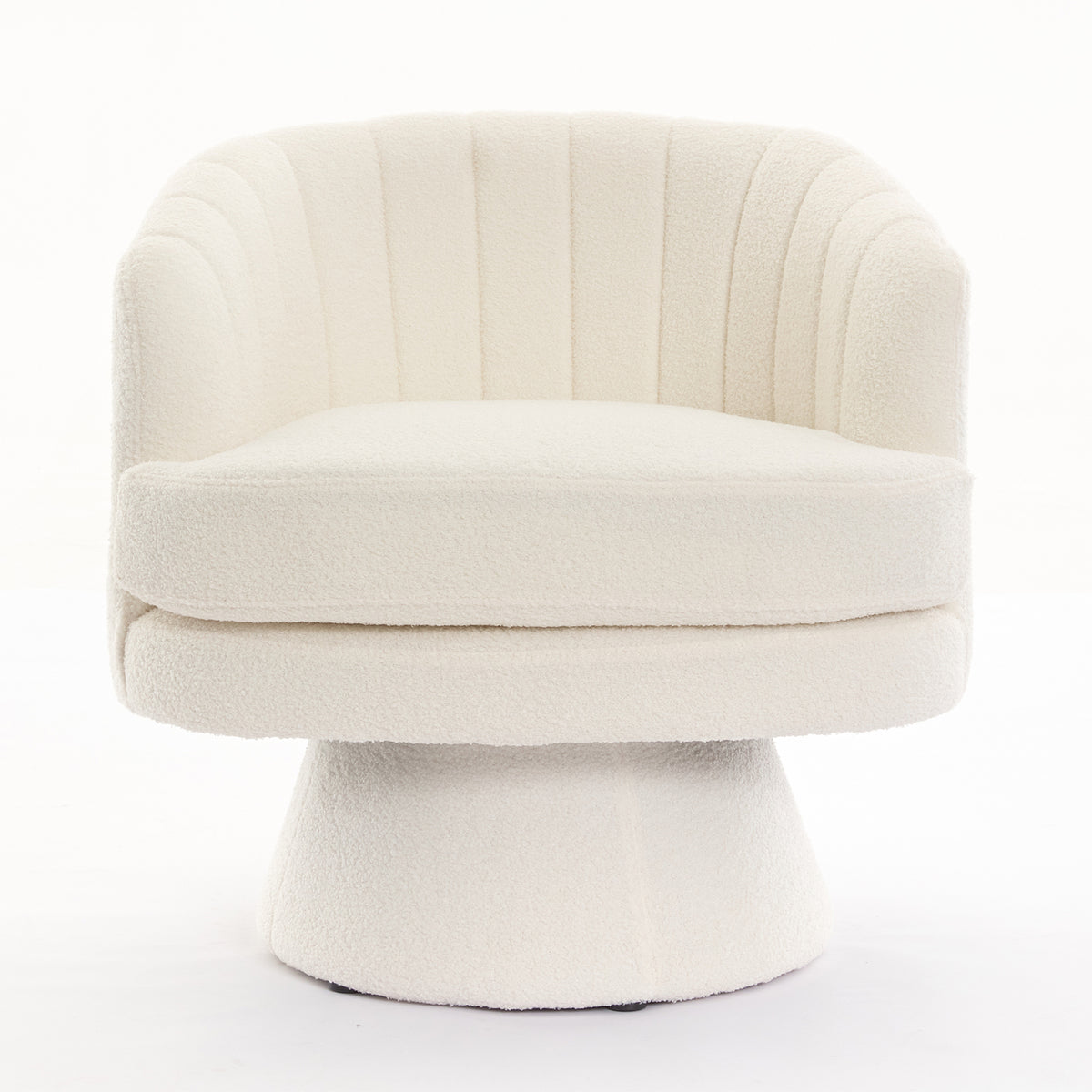 Beige Swivel Accent Chair N10903
