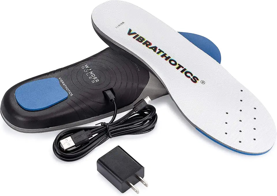 Vibrating Shoe Insoles Foot Massager V345436