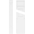 Flat Panel PVC Pilaster with Decorative Capital & Base (Pair) R8584